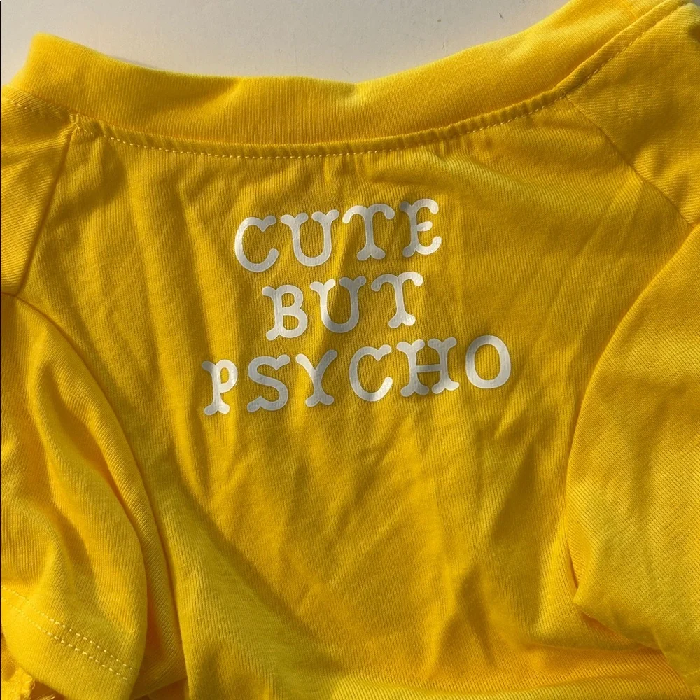 Dog t shirt Cute But Psycho NEW size XXL For frenchie pug corgi